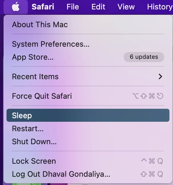 sleep mode settings on mac