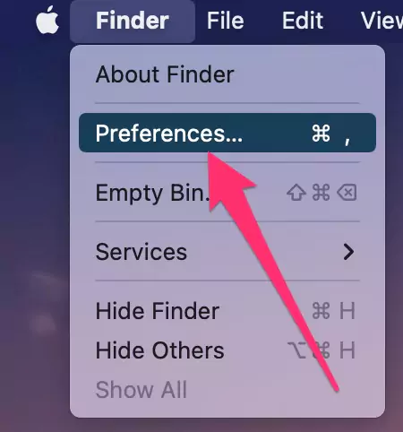 open-finder-preferences-on-mac