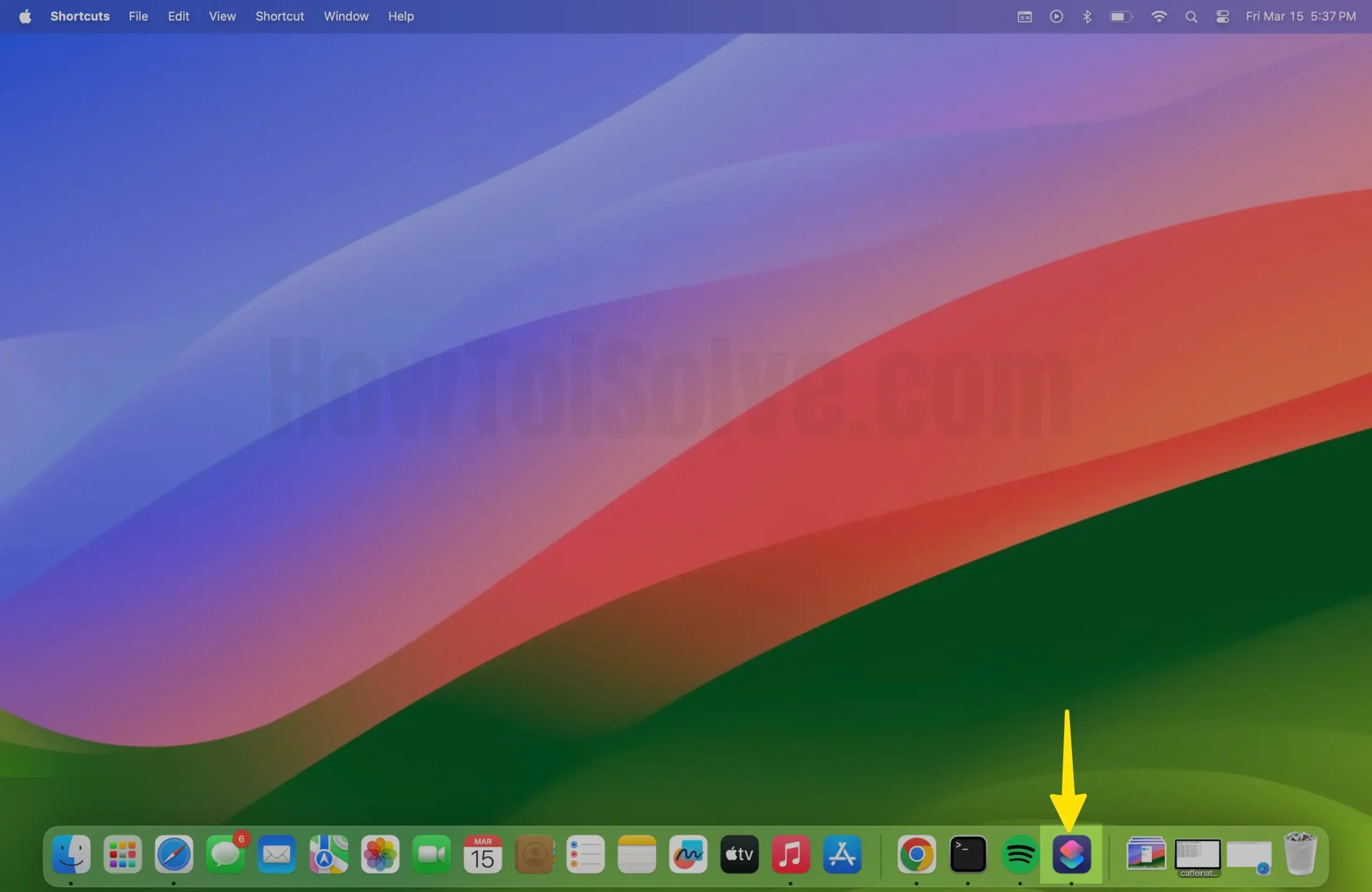 Open Shortcut App on Mac