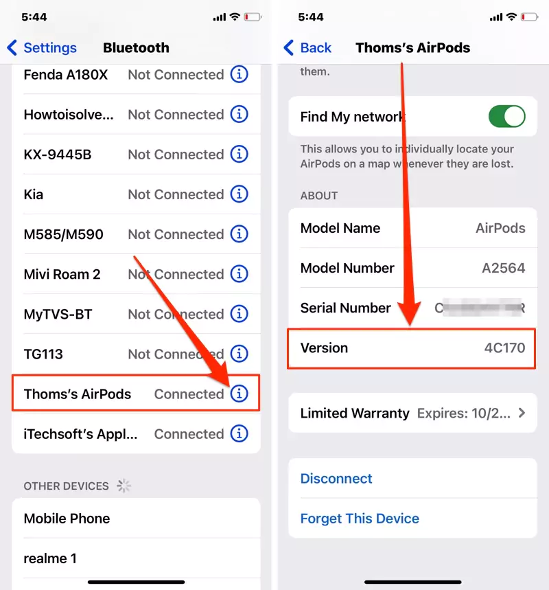 how-to-check-airpods-firmware-version-on-iphone