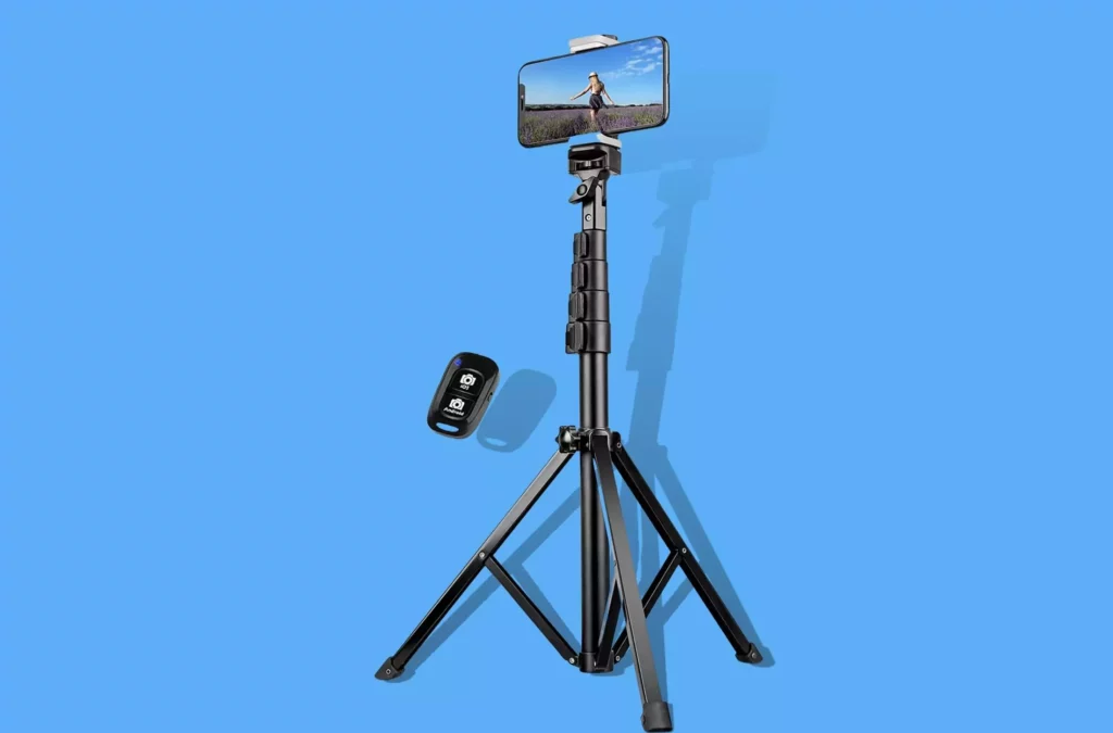 ubeesize-60-inch-extendable-iphone-tripod-with-bluetooth-remote