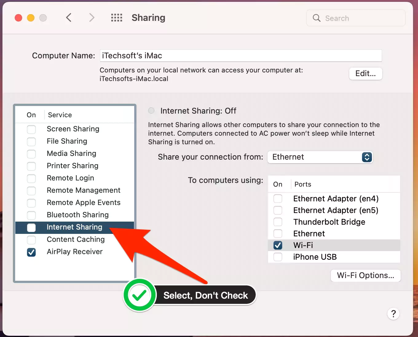 select-internet-sharing-option-on-mac
