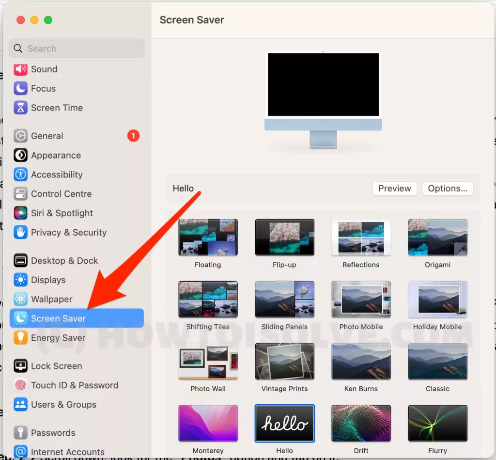 click-on-screen-saver-in-system-settings-on-mac