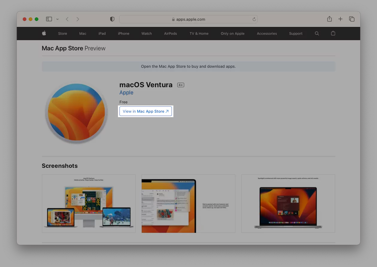view-macos-ventura-on-app-store-in-mac