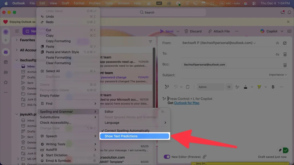 Uncheck Show Text Predictions to Turn off this feature