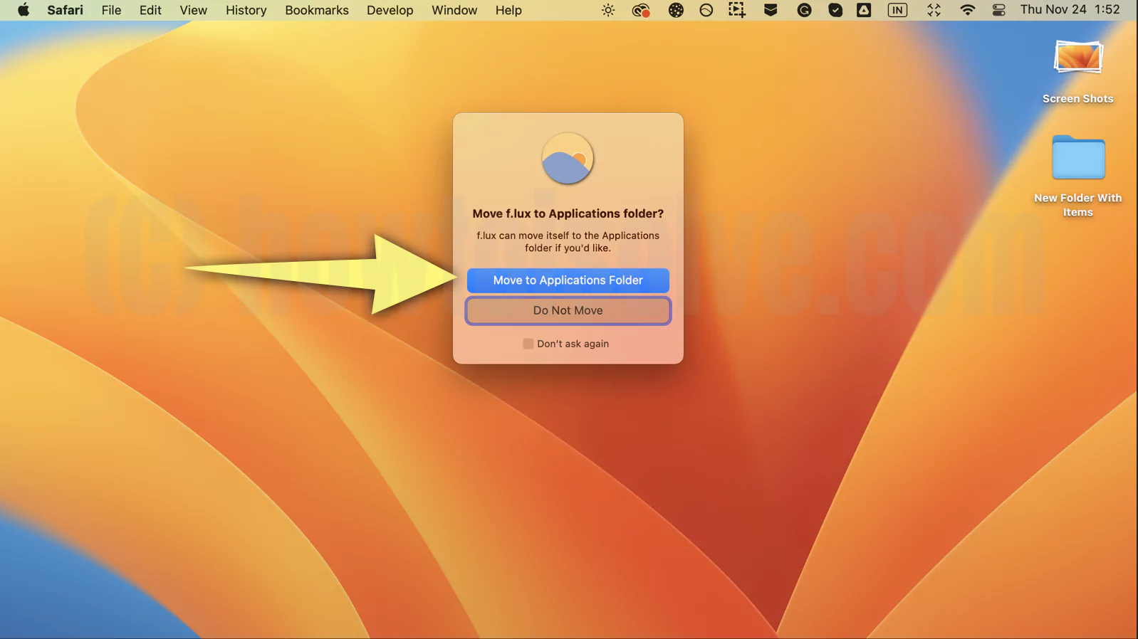 Install Flux on Mac