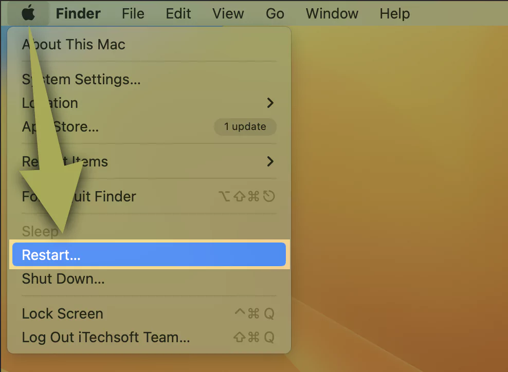 How to restart mac computer