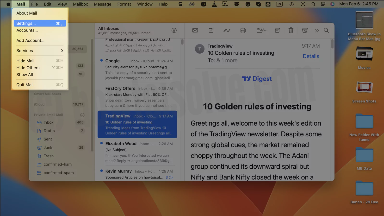 Como adicionar e configurar e-mail do Yahoo no Mac