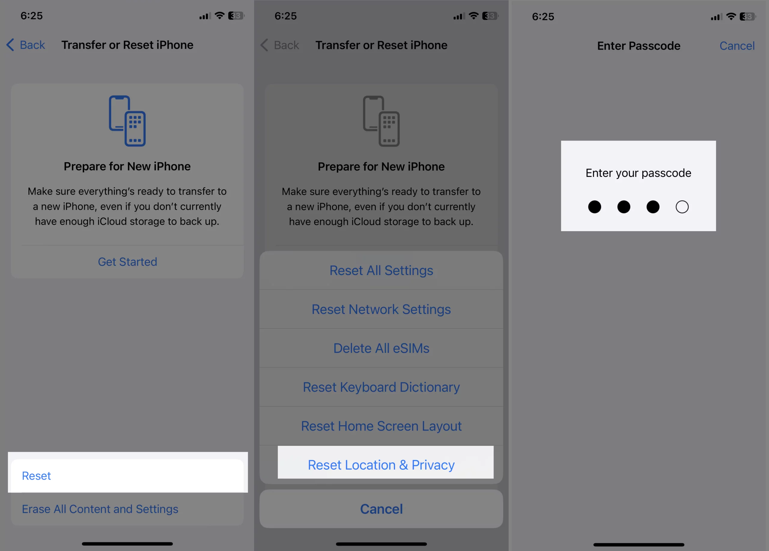 click-reset-and-choose-reset-location-and-privacy-tab-on-iphone
