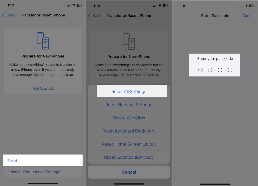 hit-reset-click-reset-all-settings-and-enter-phone-unlock-passcode