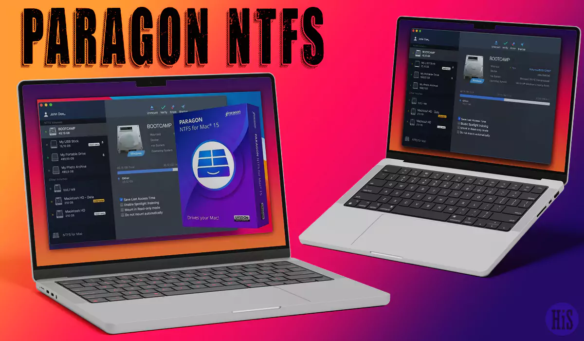 paragon ntfs for macOS computer and macbook