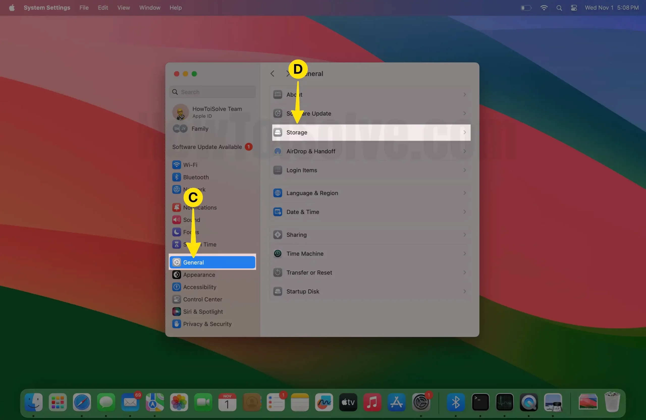 Open General Choose Storage On Mac