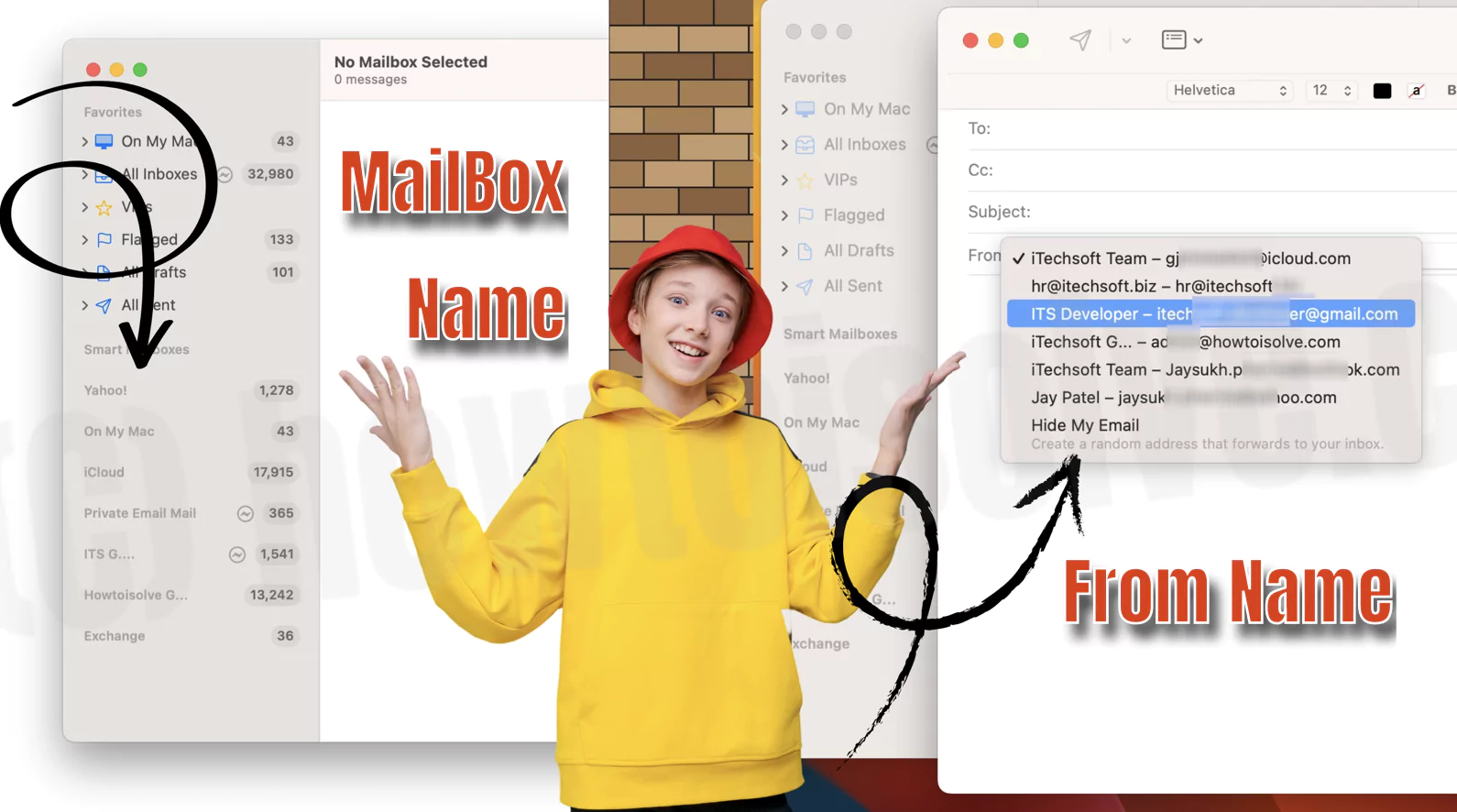 change the name of their email address or Inboxes name on Mac