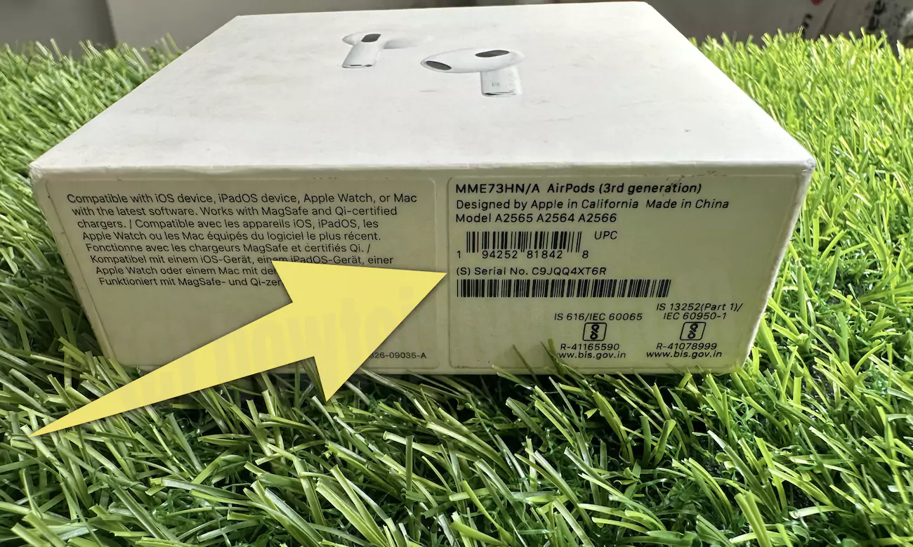 find-airpods-serial-number-on-the-box