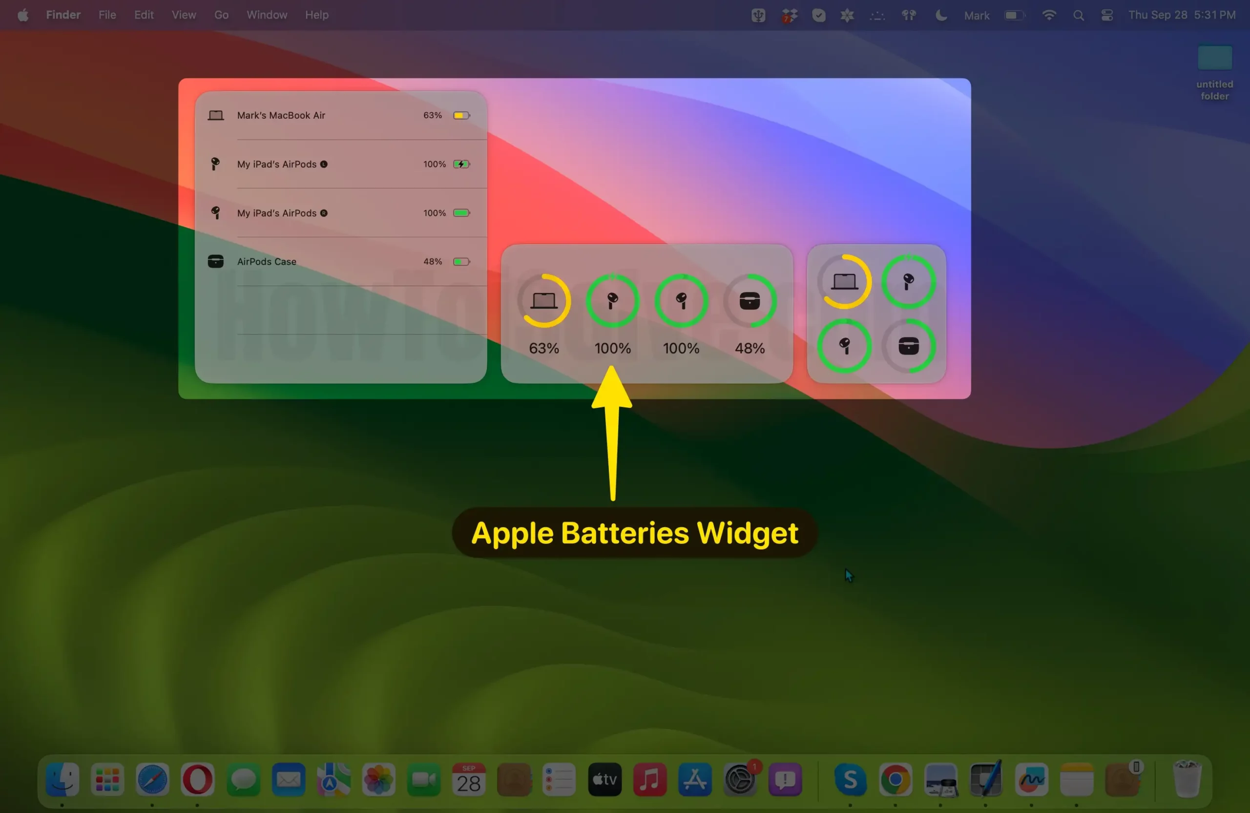 Battery Widget for Mac
