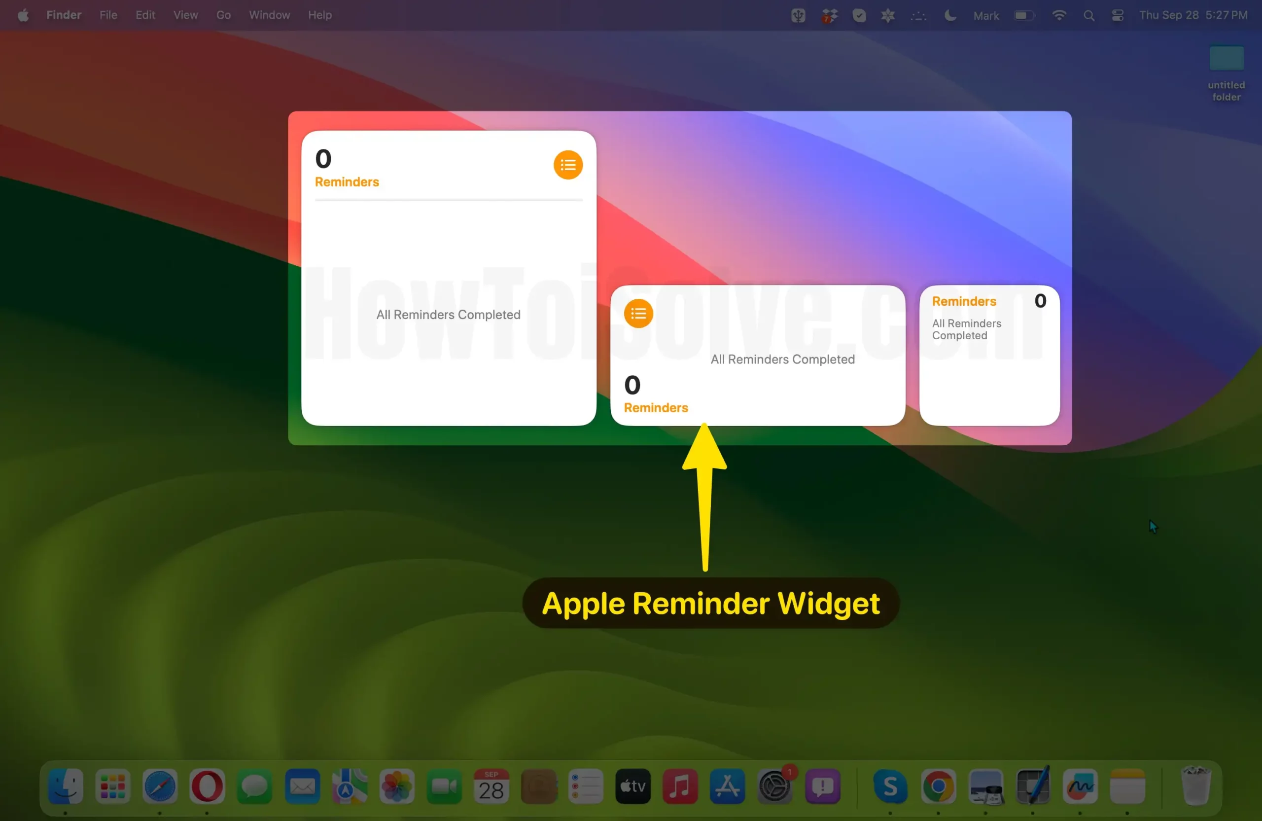 Apple reminder widget for mac