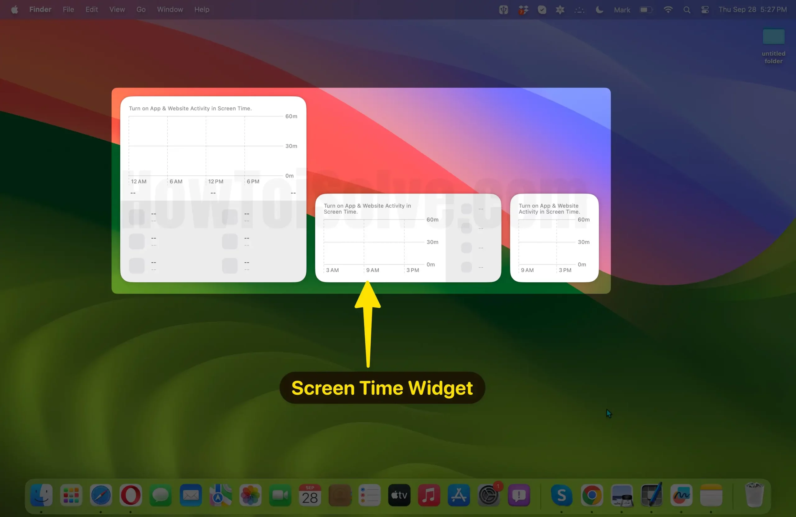 Screen time widget for mac