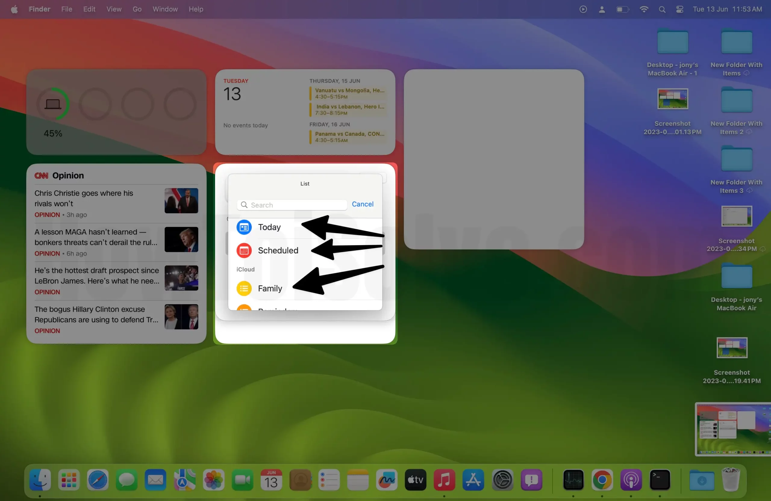 Change Default Reminder settings on Desktop mac