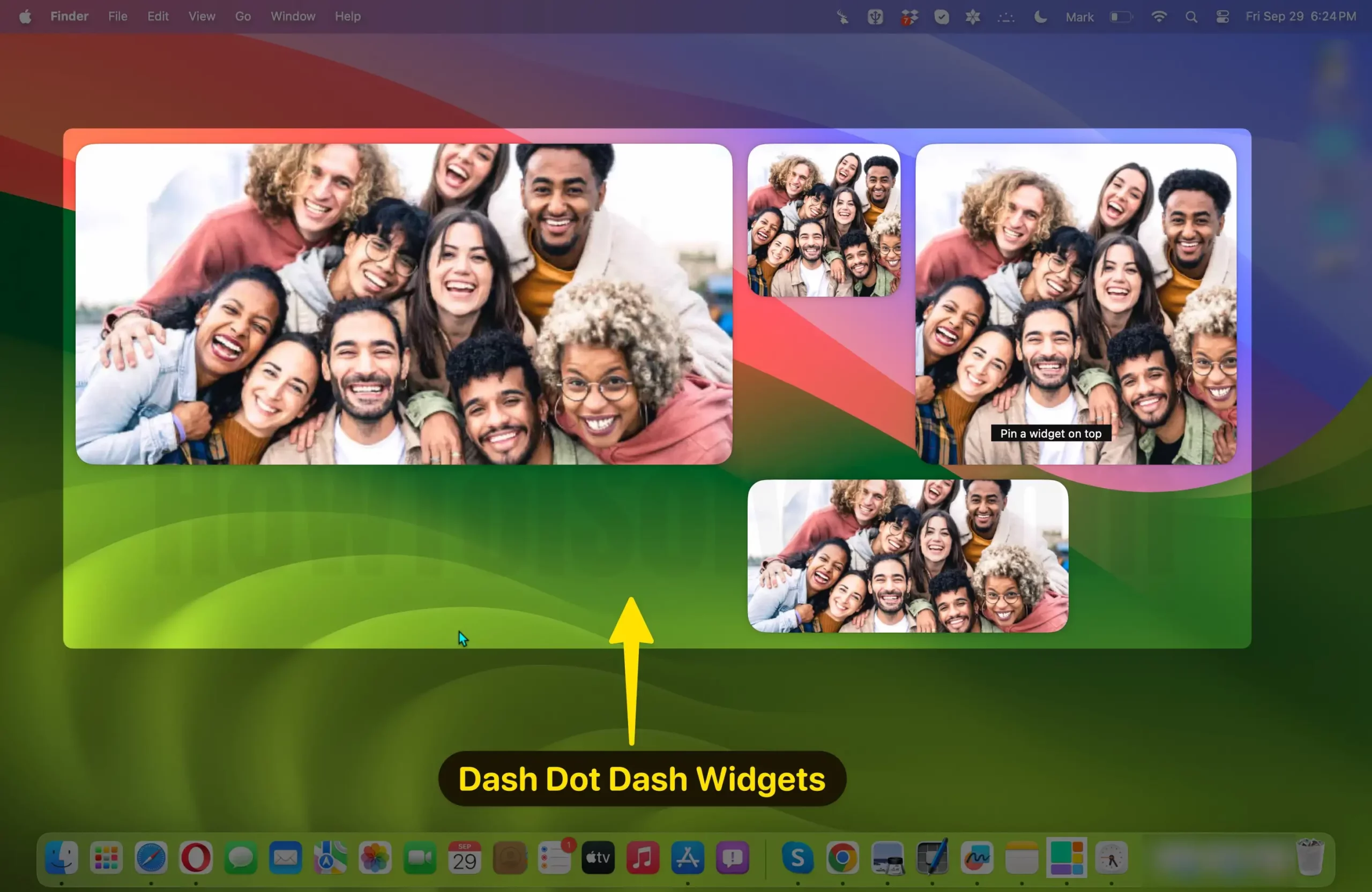 Dash dot dash widgets for mac