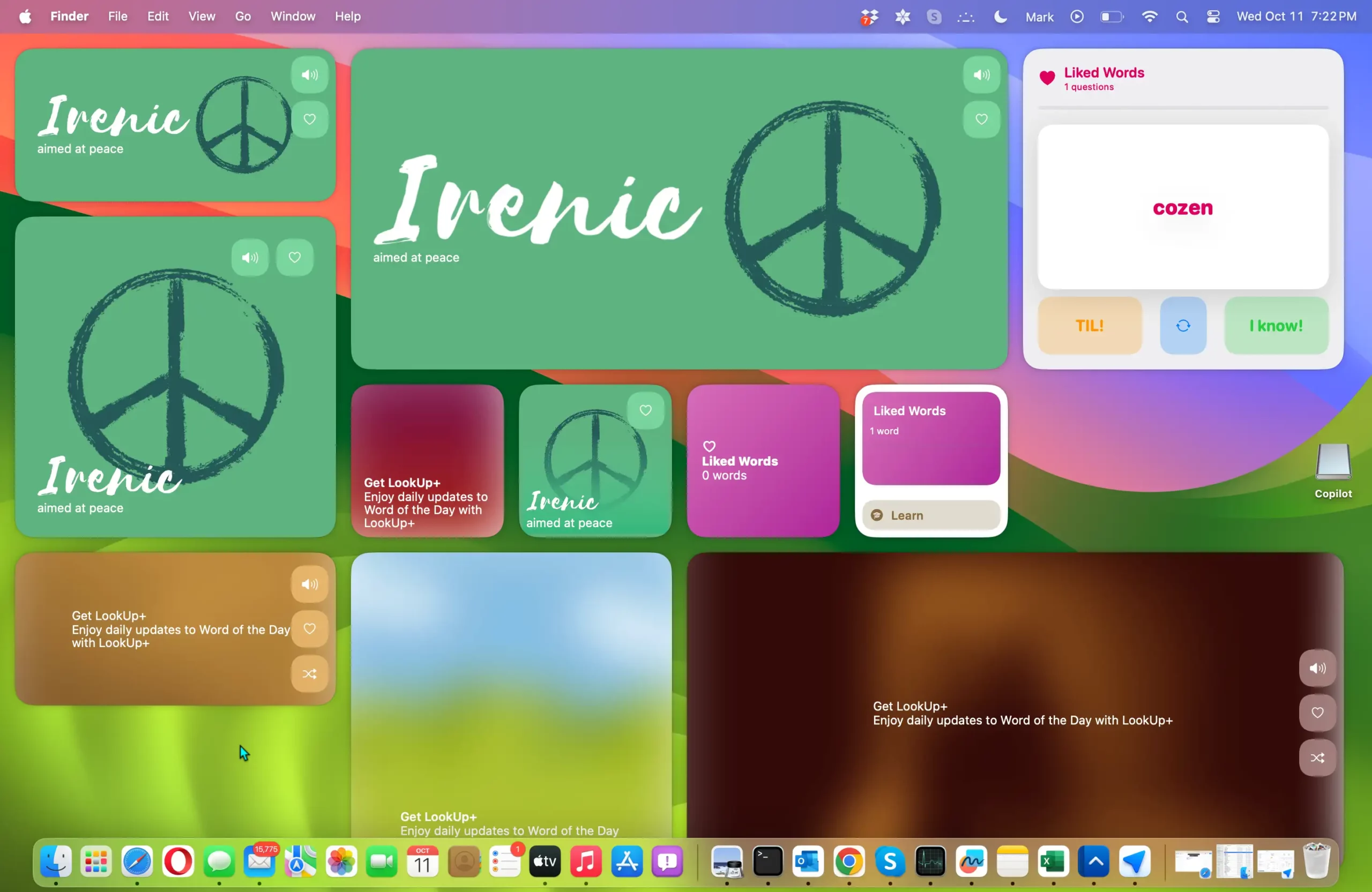 Lookup widgets for Mac