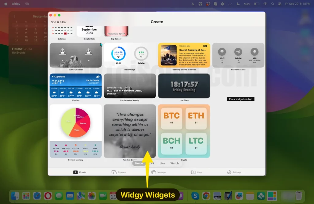 Widgy widgets for mac