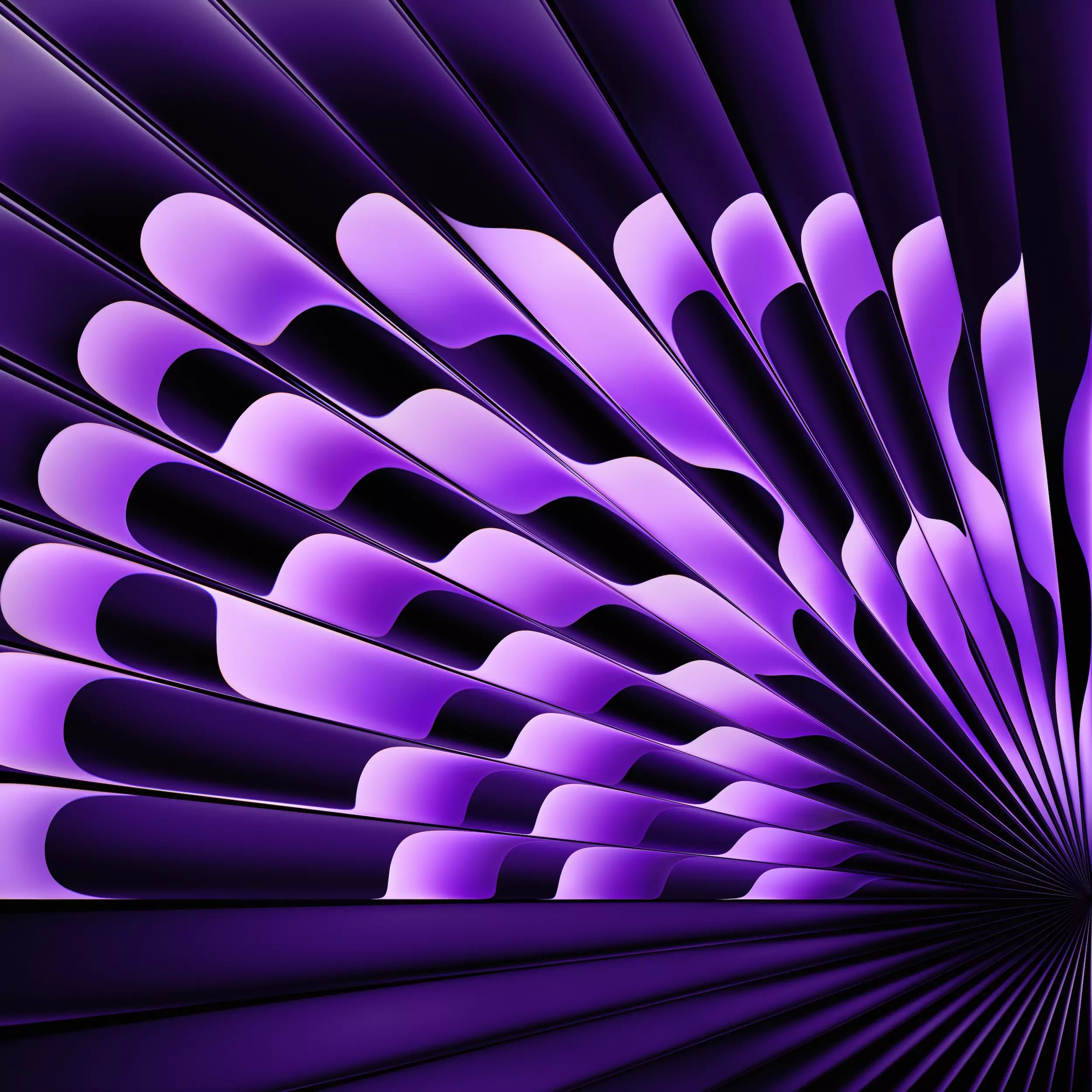 macOS Sonoma Radial Purple Wallpaper
