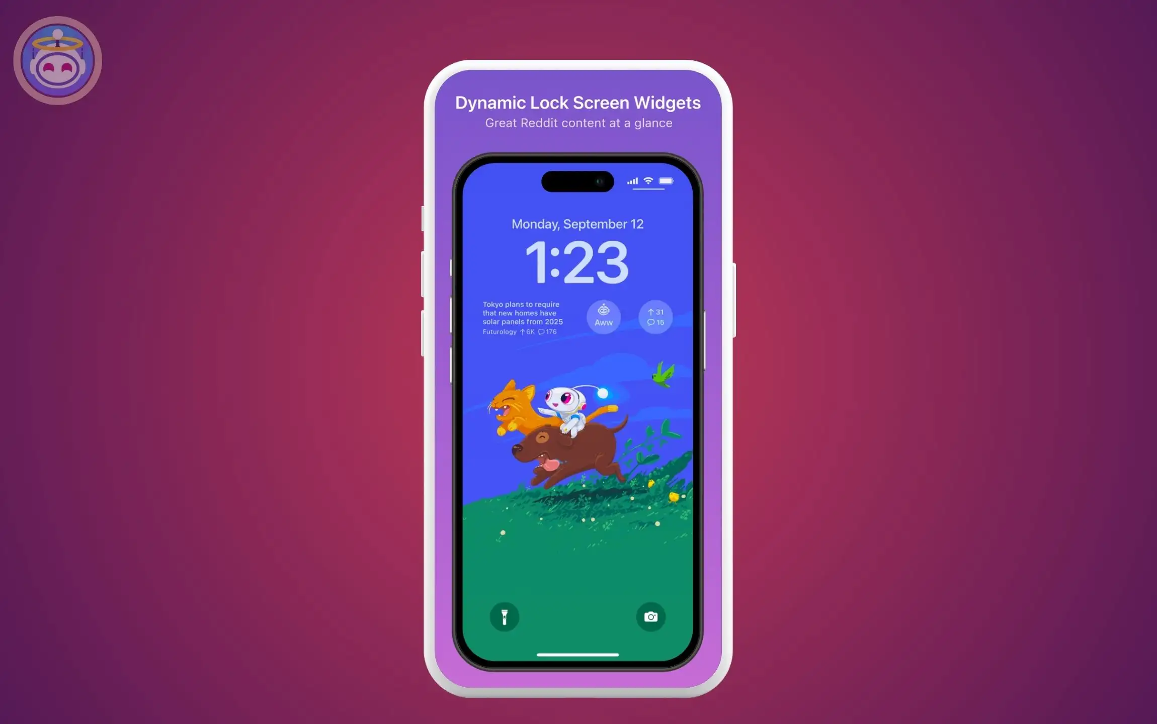 Apollo for Reddit Lock Screen Widgets for iPhone