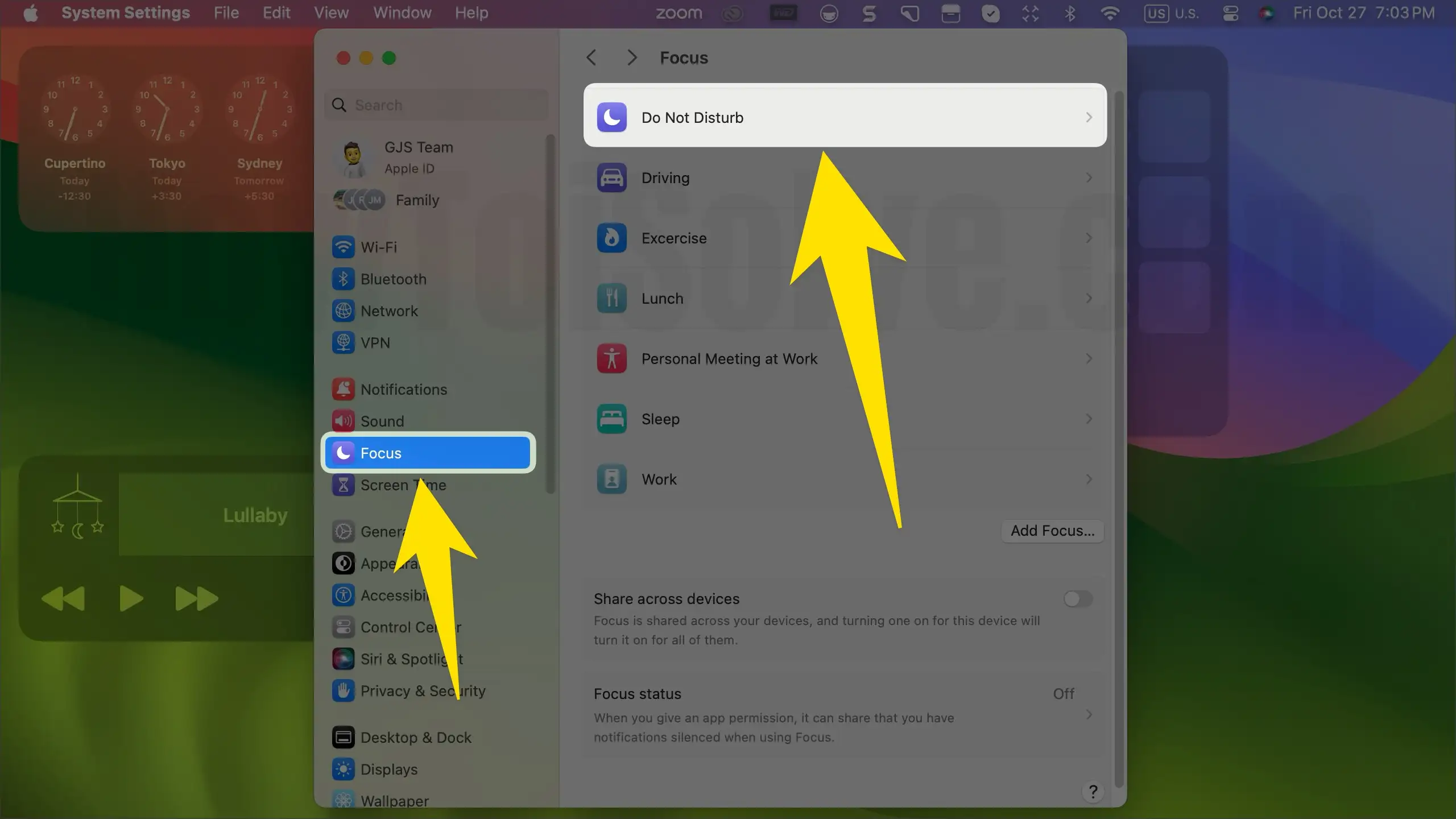 Do Not Disturb Settings on Mac