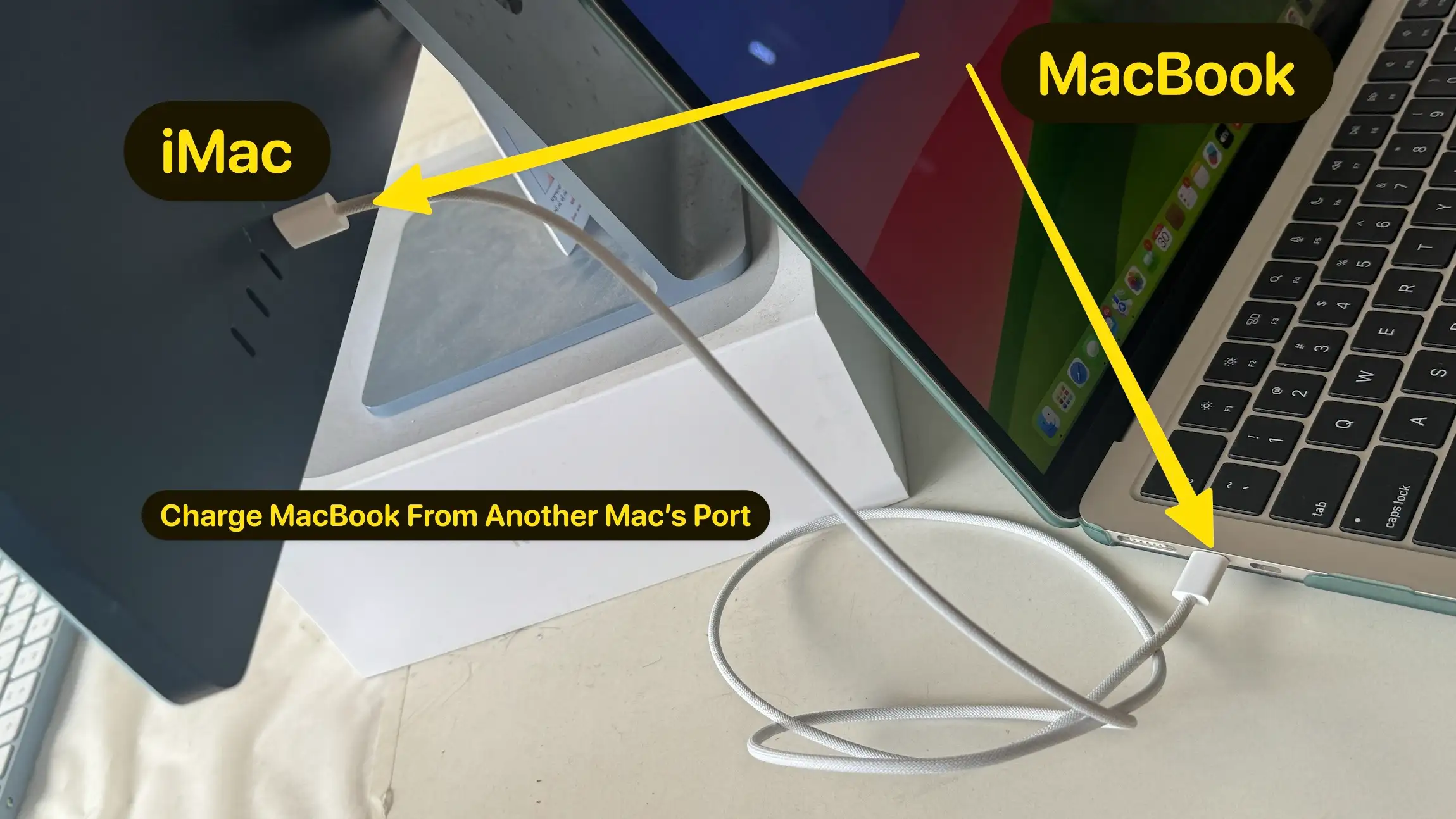 Magsafe 충전기 없이 USB-C 케이블을 사용하여 MacBook 충전하기