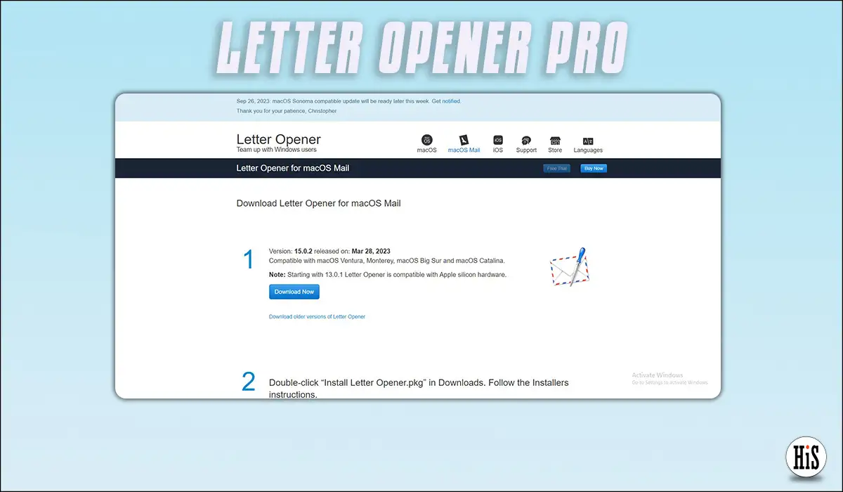 Letter Opener Pro Apple Mail-Erweiterung