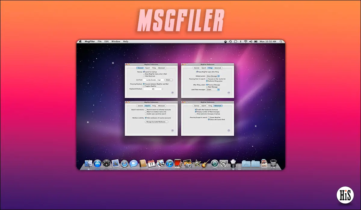 MsgFiler Apple Mail-Erweiterung