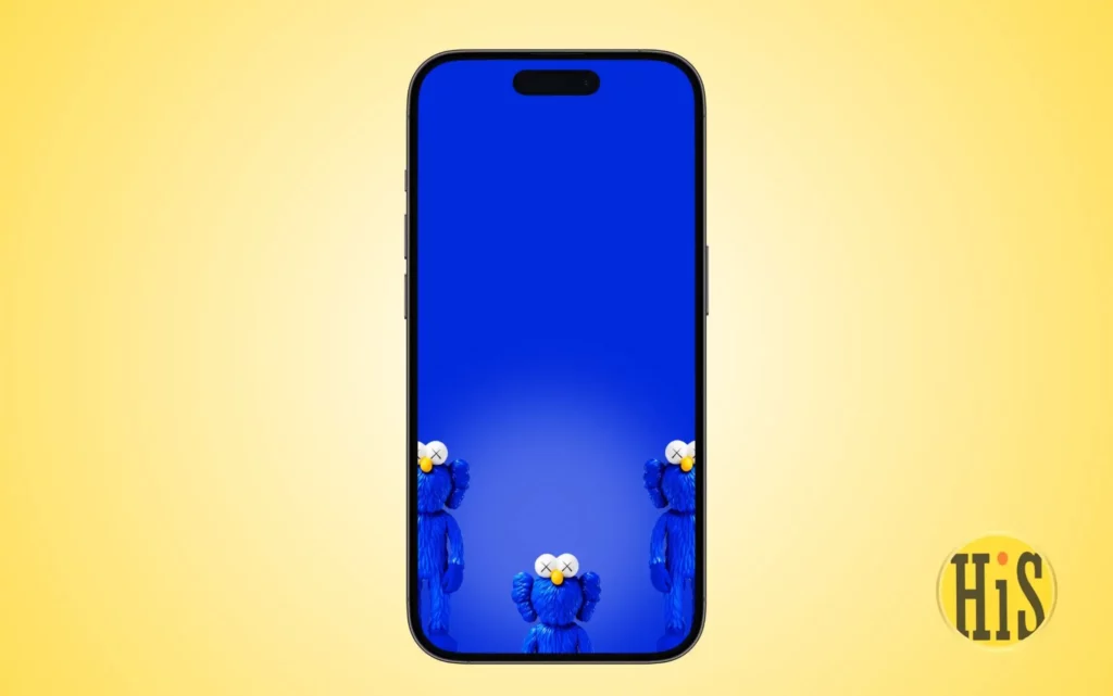 Blue kaws wallpaper for iPhone