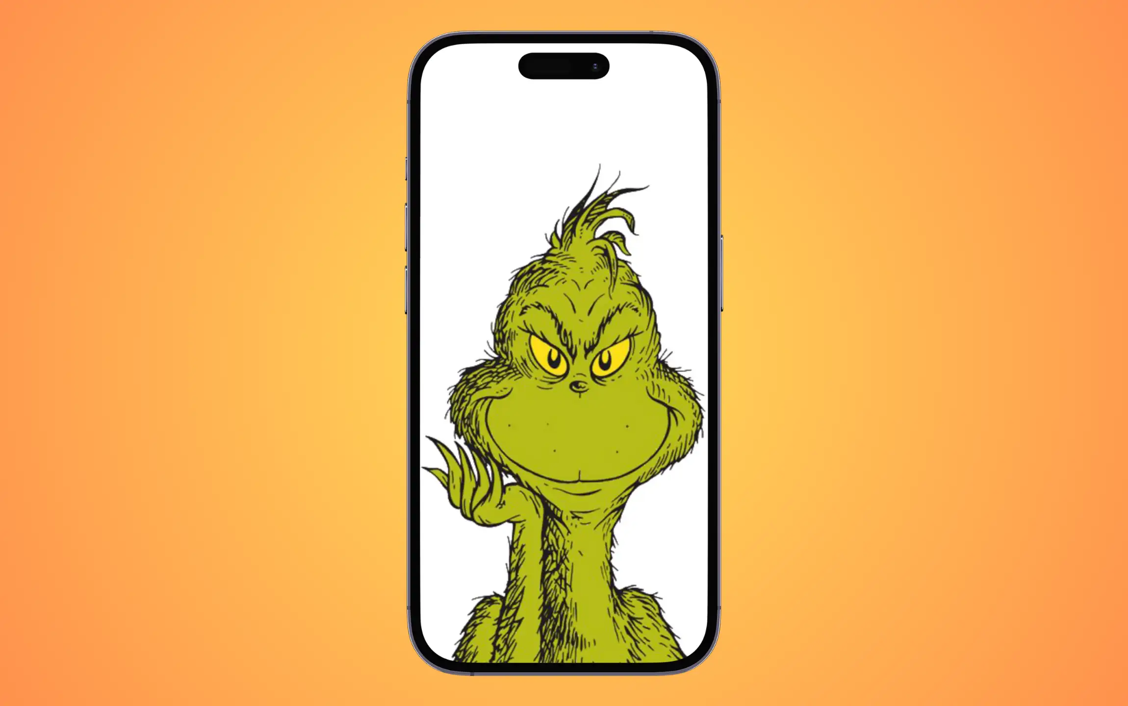 Cartoon Grinch wallpaper for iPhone
