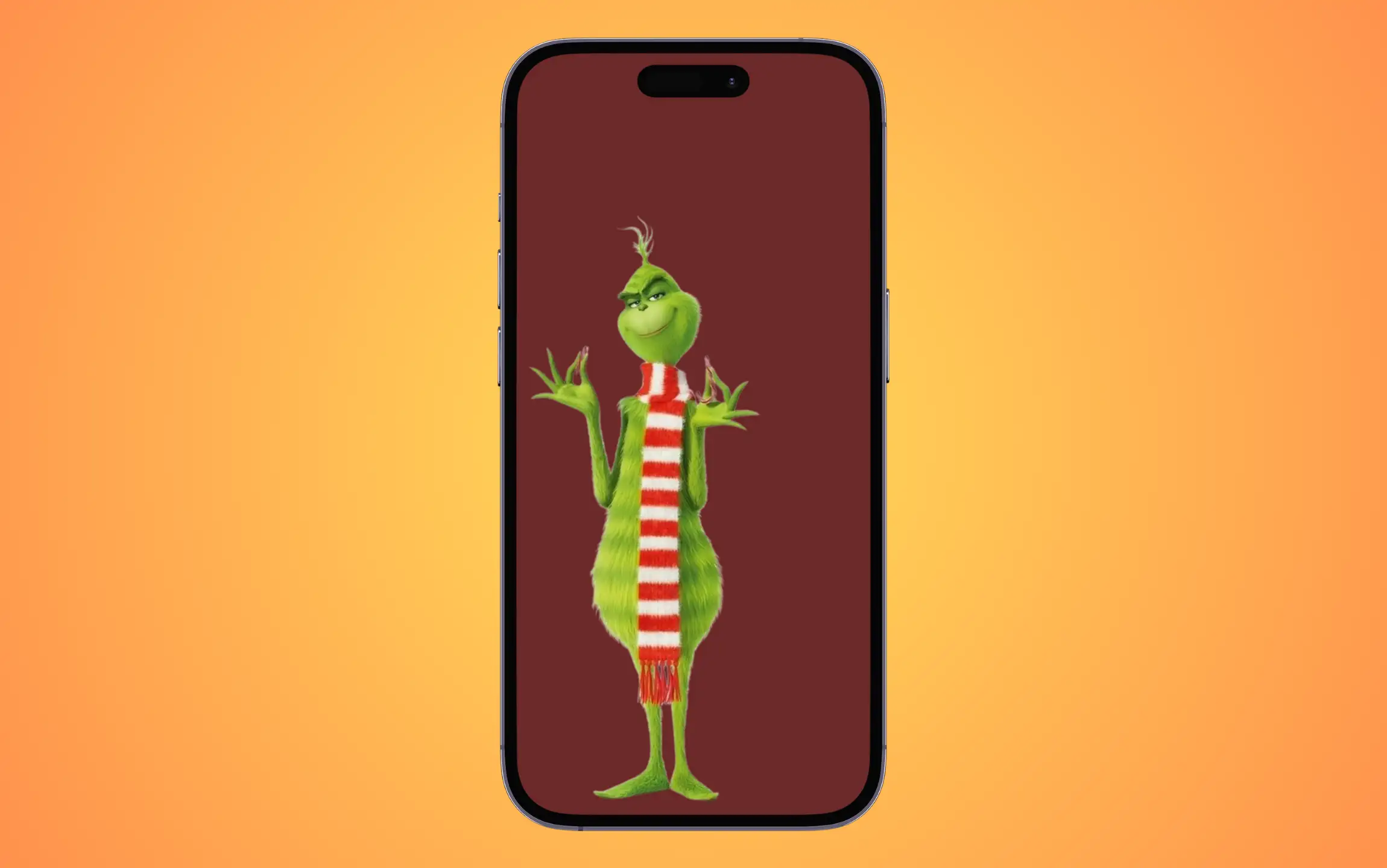 Cute grinch wallpaper for iPhone