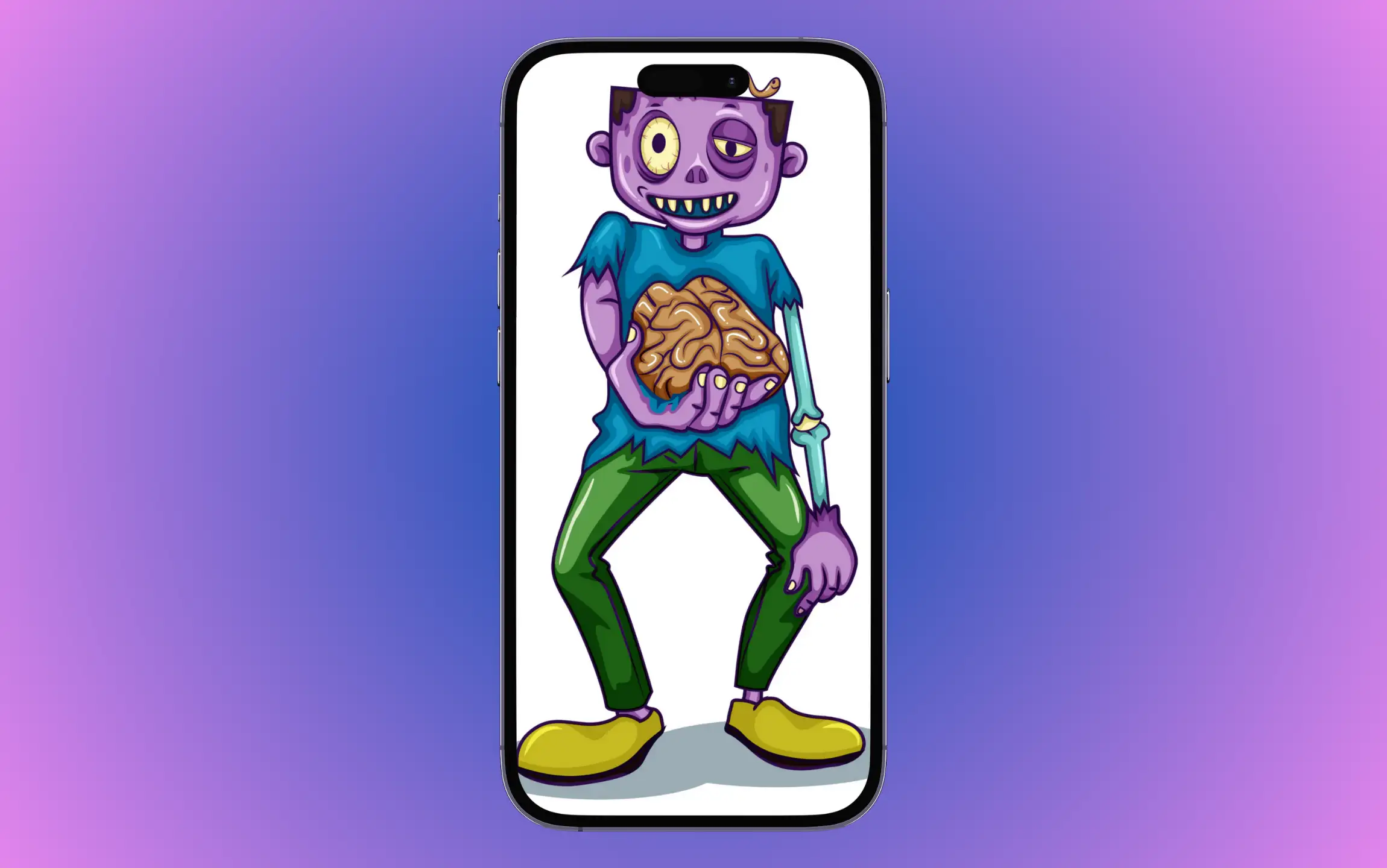 Funny Zombie wallpaper for iphone