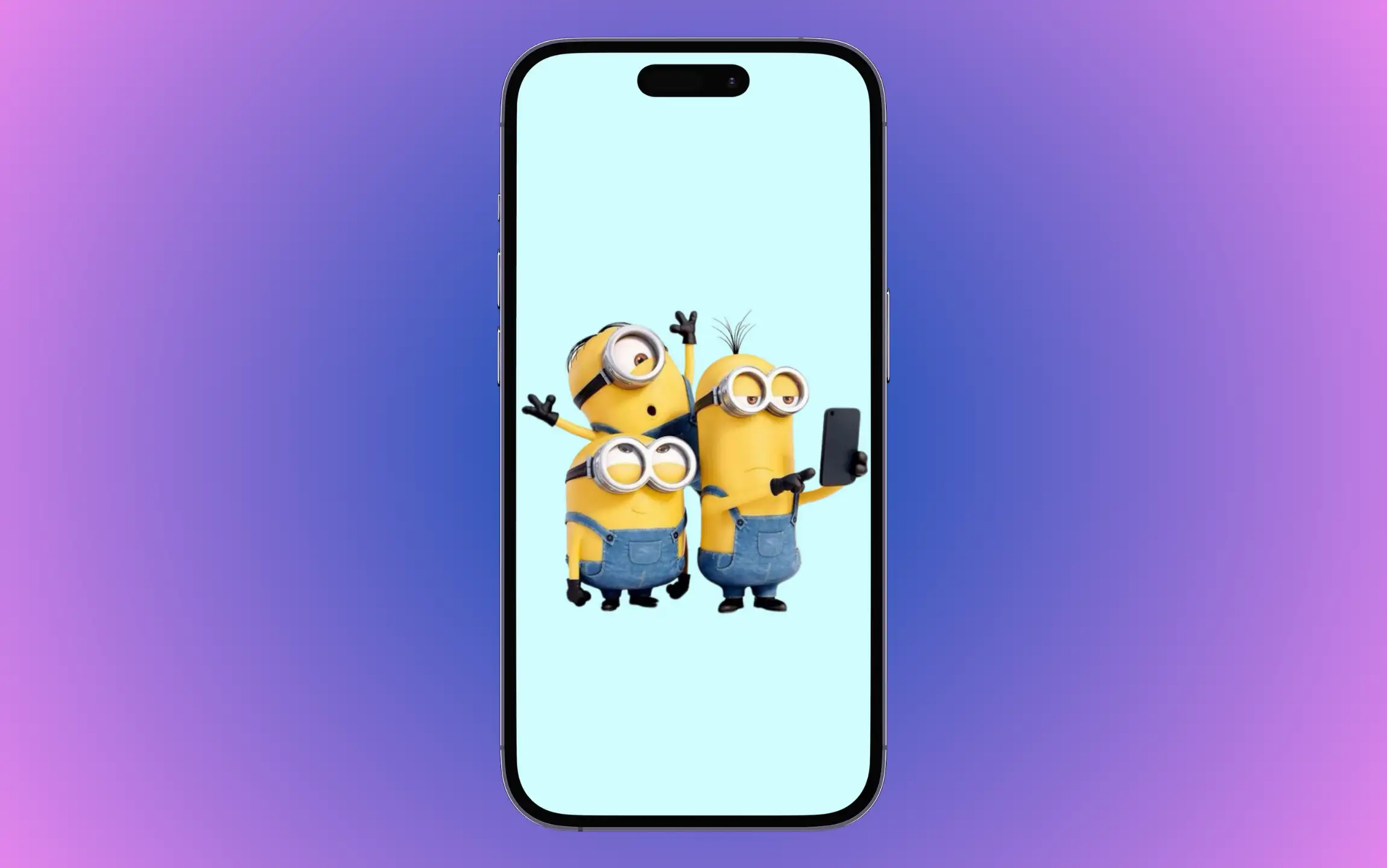 Funny iphone Minions wallpaper