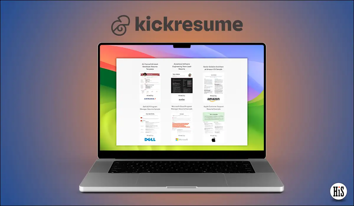 Kickresume AI resume builder for Mac