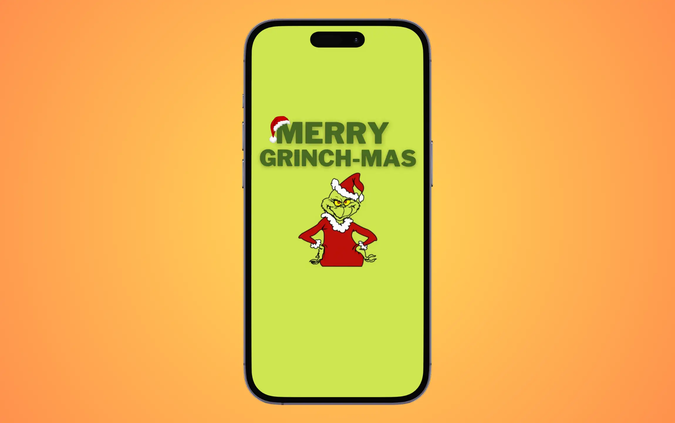Merry Grinch-mas wallpaper for iPhone