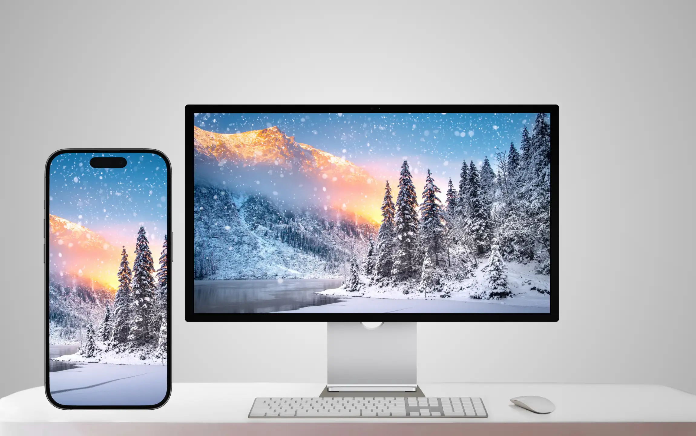 Mountain Winter Wallpaper for iPhone and Macbook