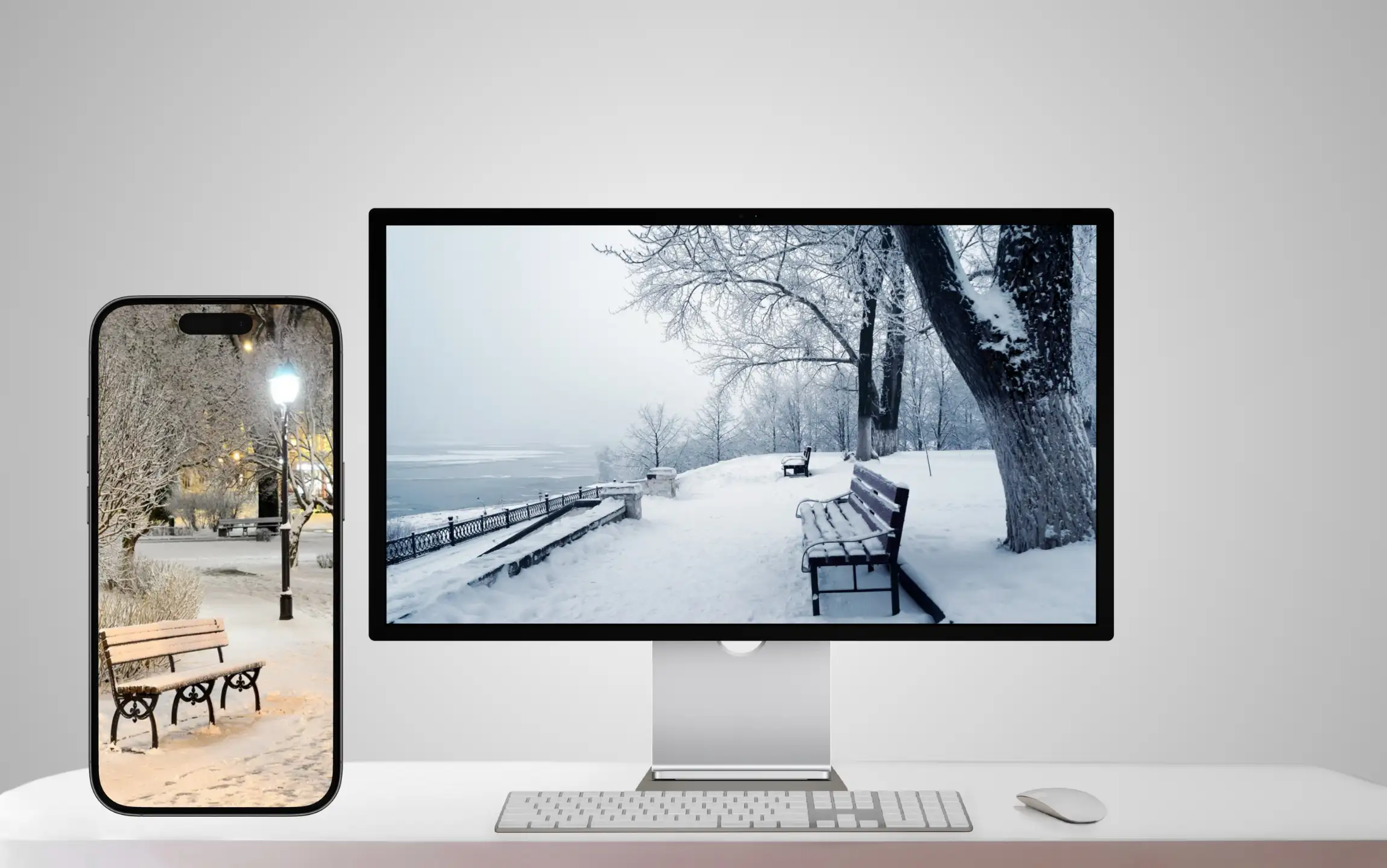 Snow Winter Wallpaper for iPhone and Macbook