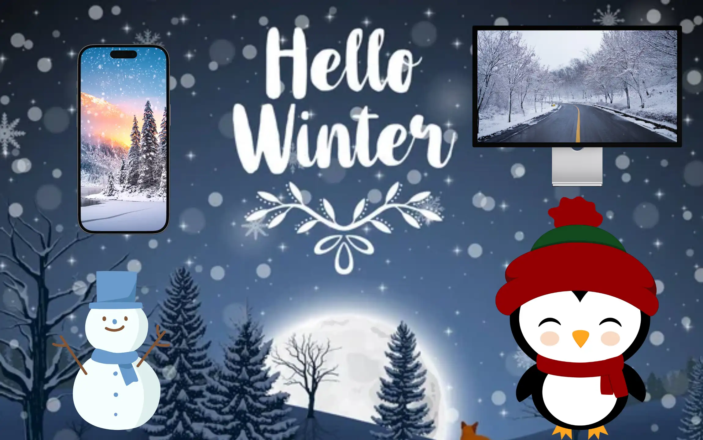 Winter Wallpaper for iPhone and Macbook