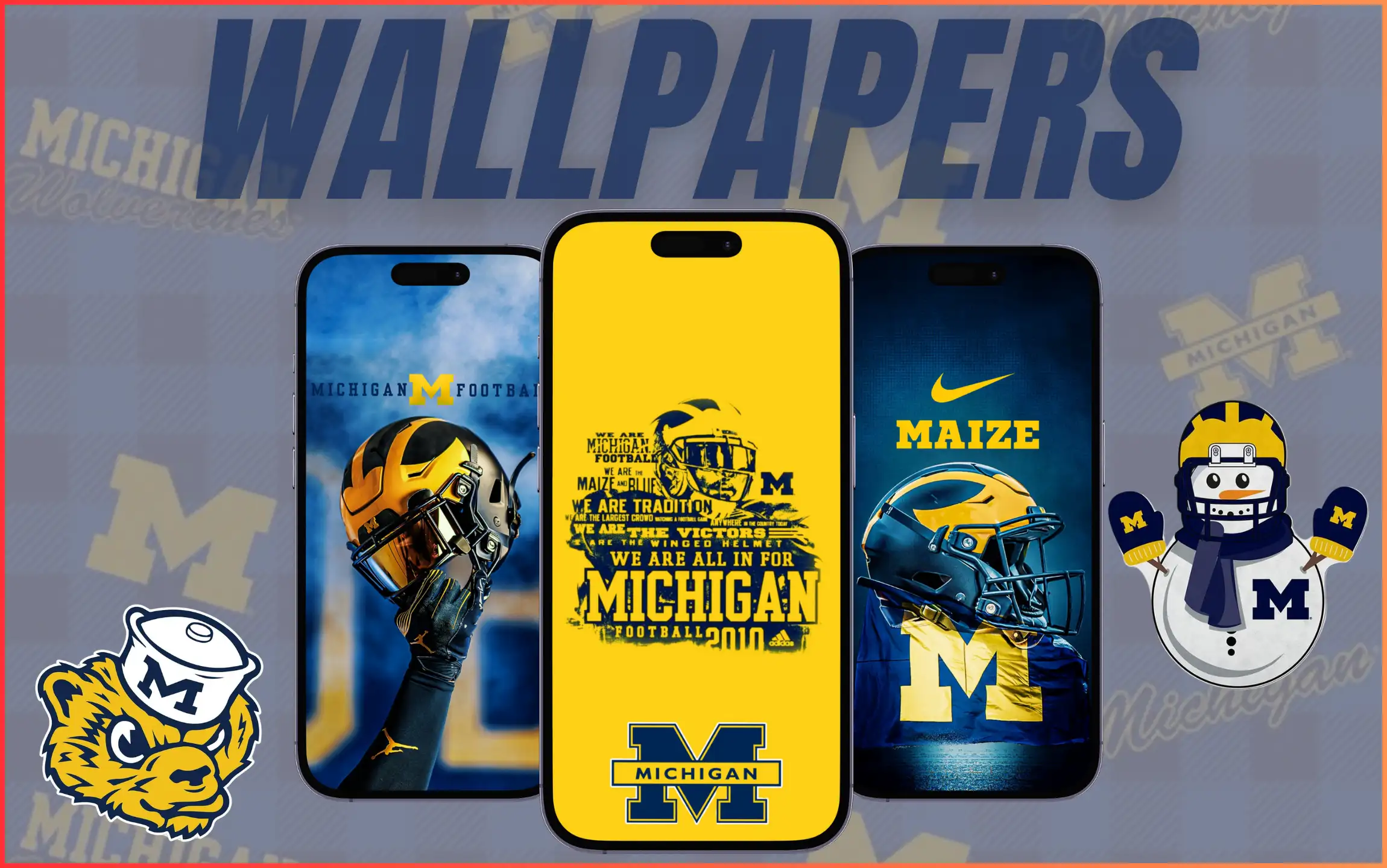 Michigan football background wallpaper