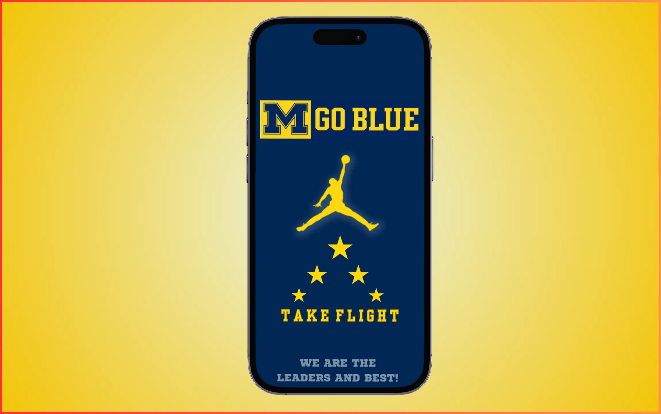 Michigan jumpman wallpaper