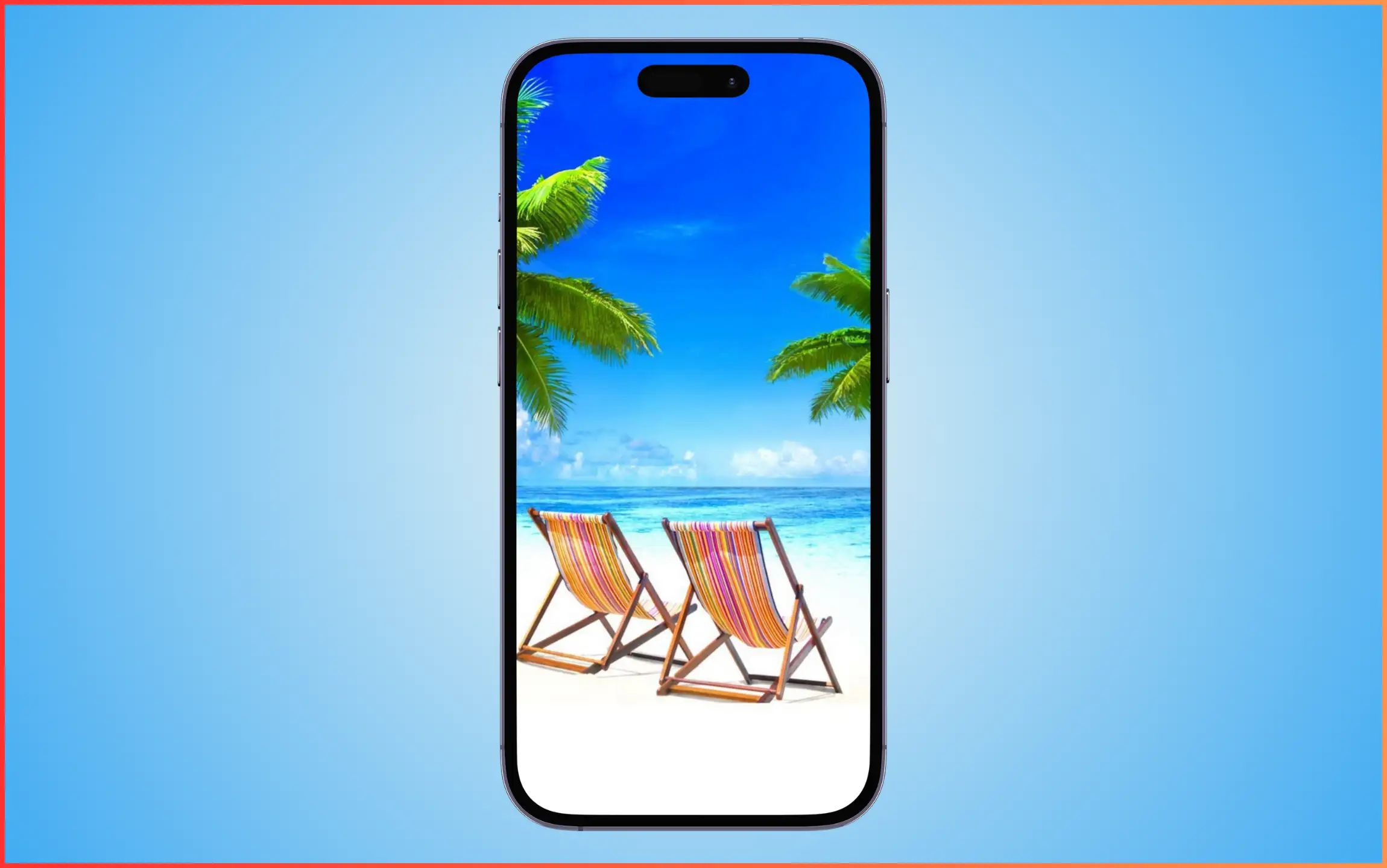 Beach Chair Wallpaper for iPhone