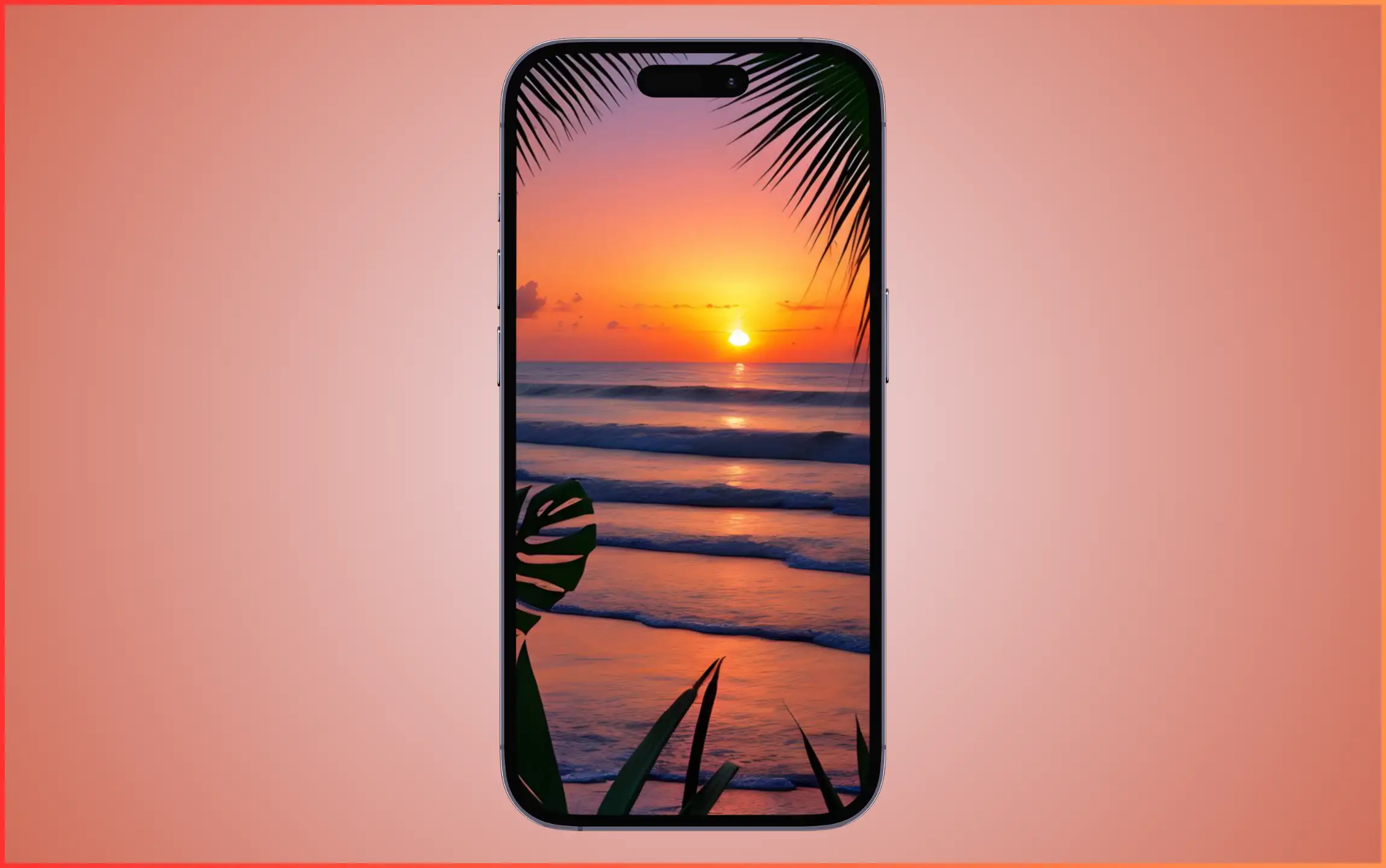 Beach Sunset iPhone Wallpaper