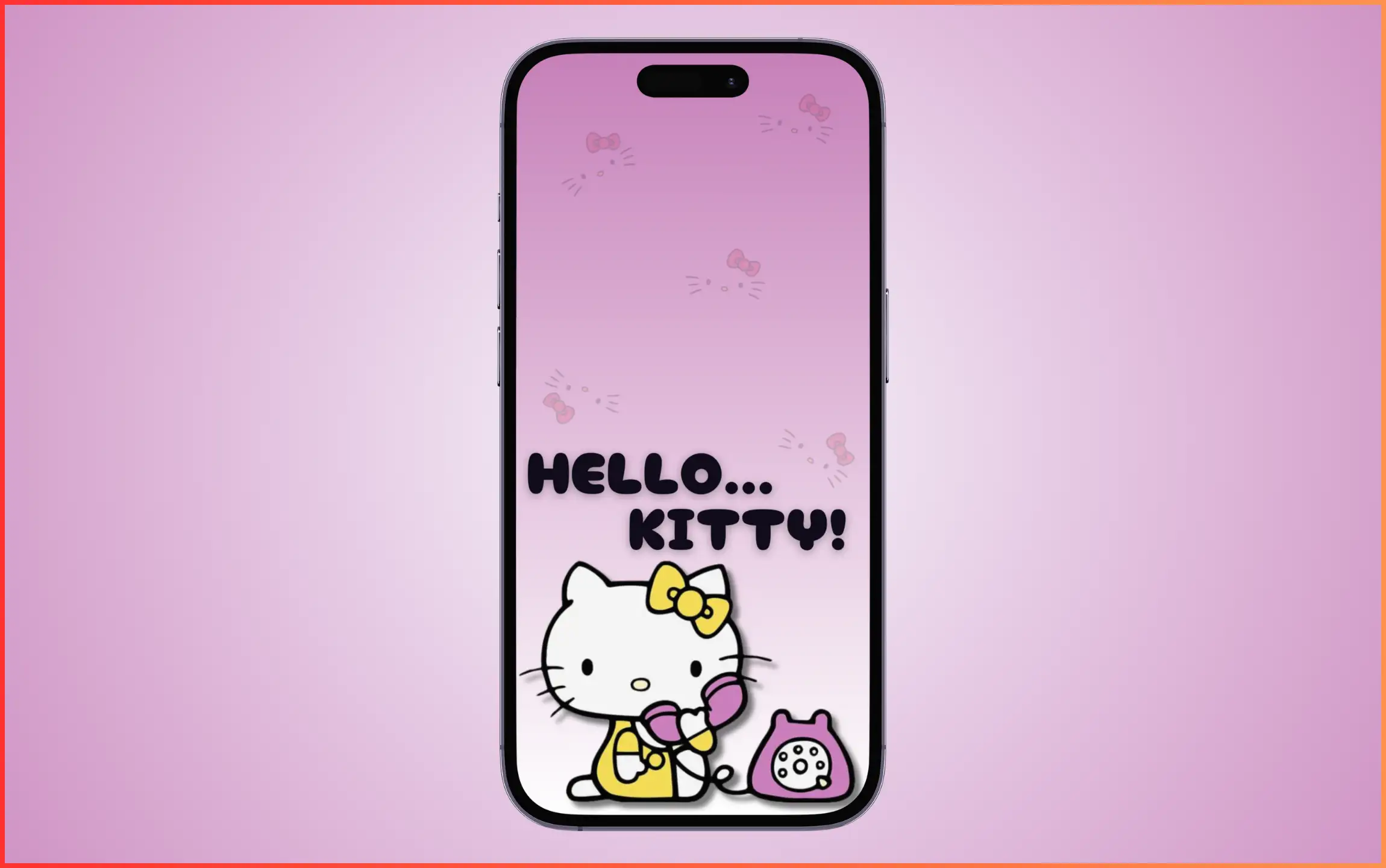 Cute Hello Kitty Background for iPhone