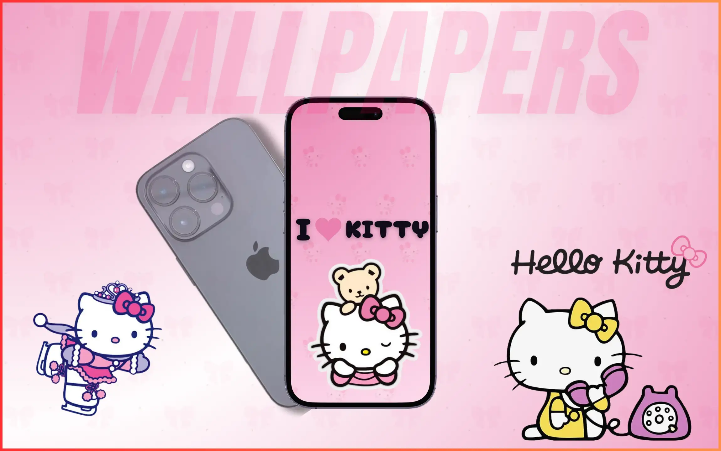 Hello Kitty Wallpapers for iPhone in 2024