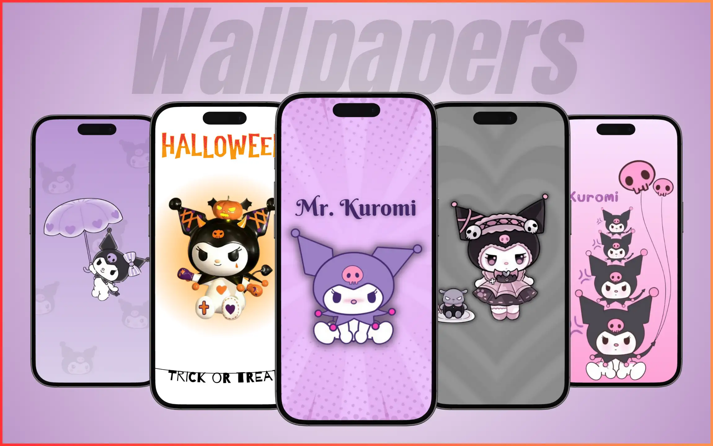 Kuromi Wallpaper for iPhone in 2024