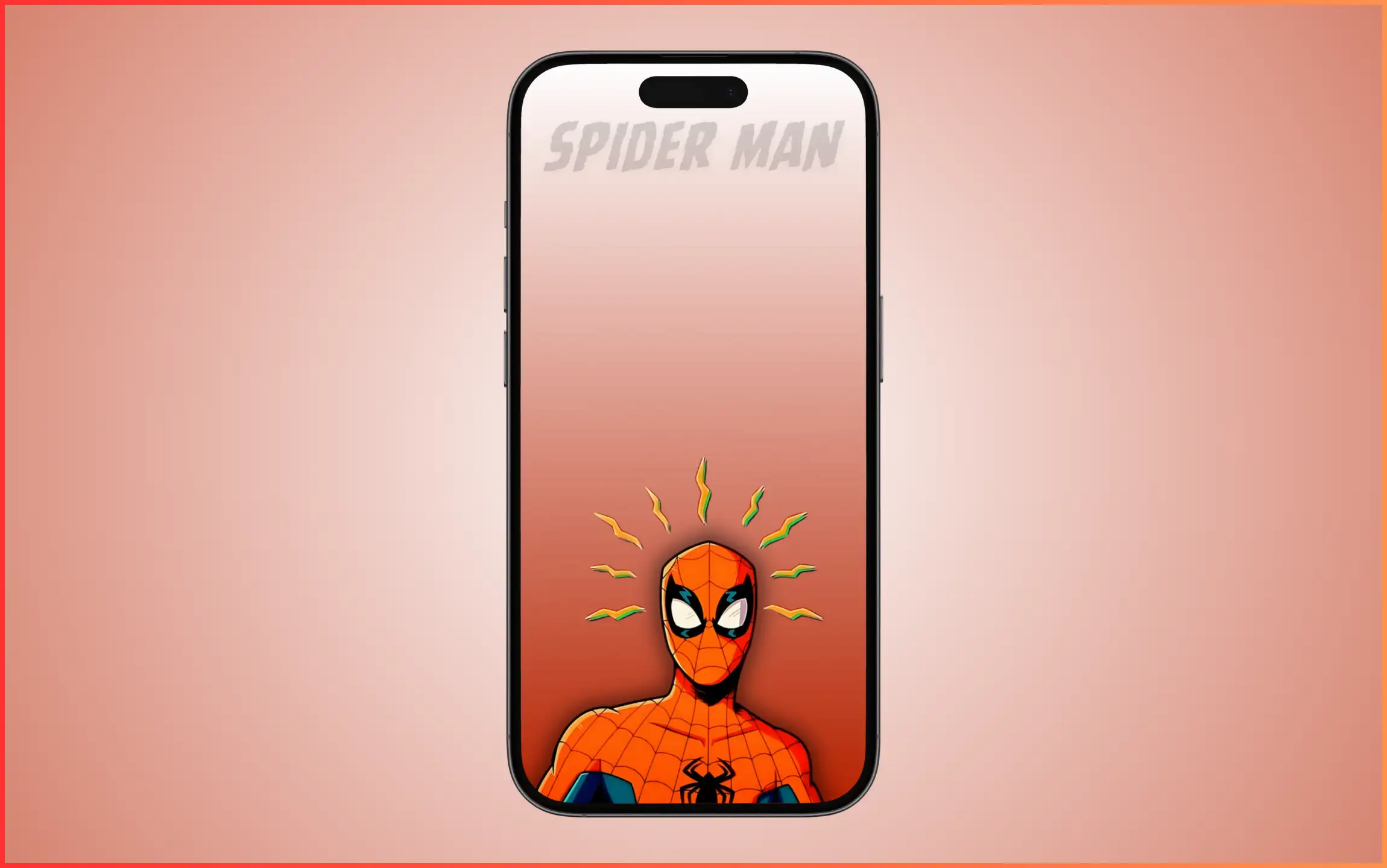 Marvel Confused Spider-Man art wallpaper for iPhone