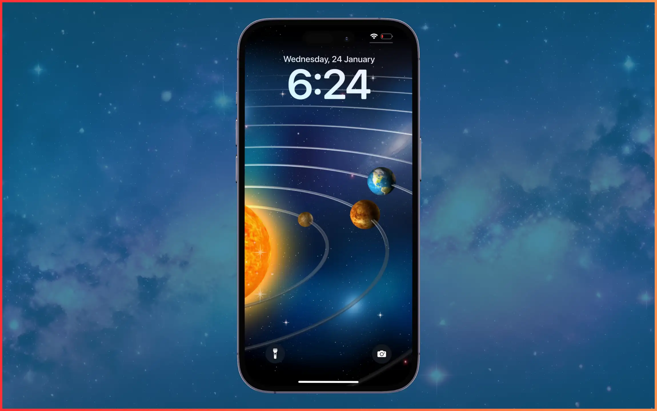 Solar System Space Wallpaper for iPhone